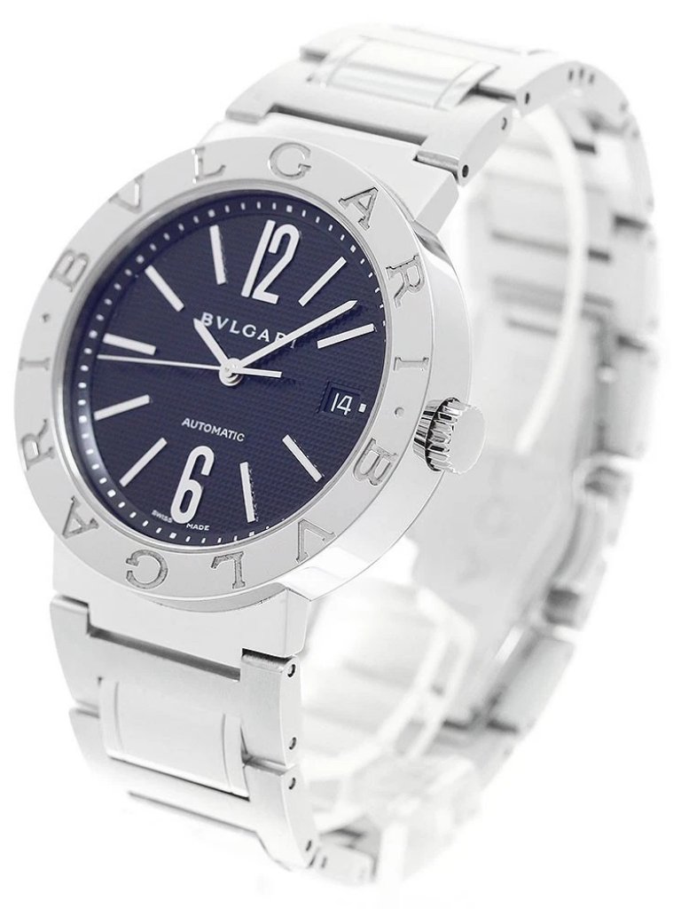 Bvlgari Bvlgaribvlgari Bb38ss Date Black Dial Automatic Mens Watch954720
